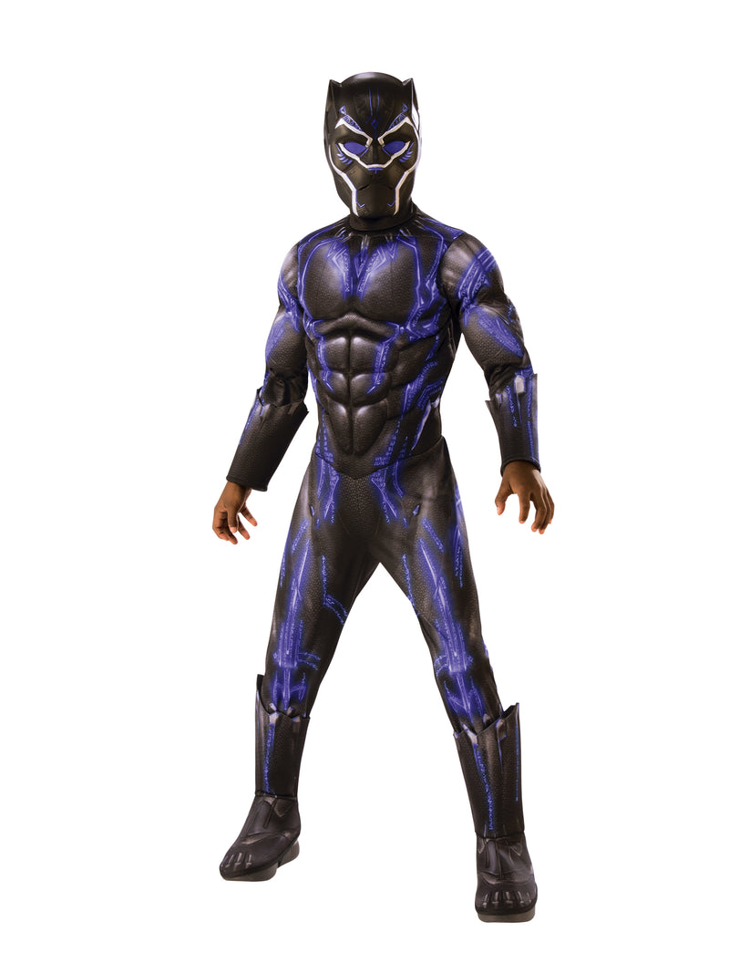 Child's Deluxe Black Panther Battle Suit Costume From Marvel Endgame