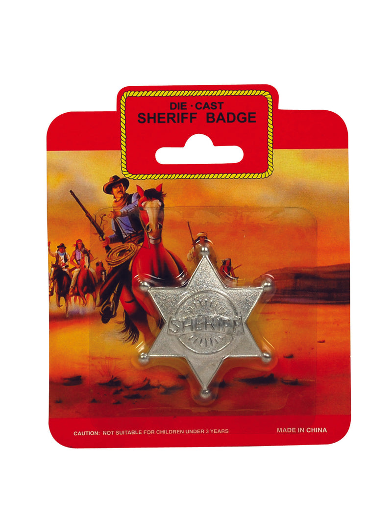 Metal Sheriff Badge Costume Accessory