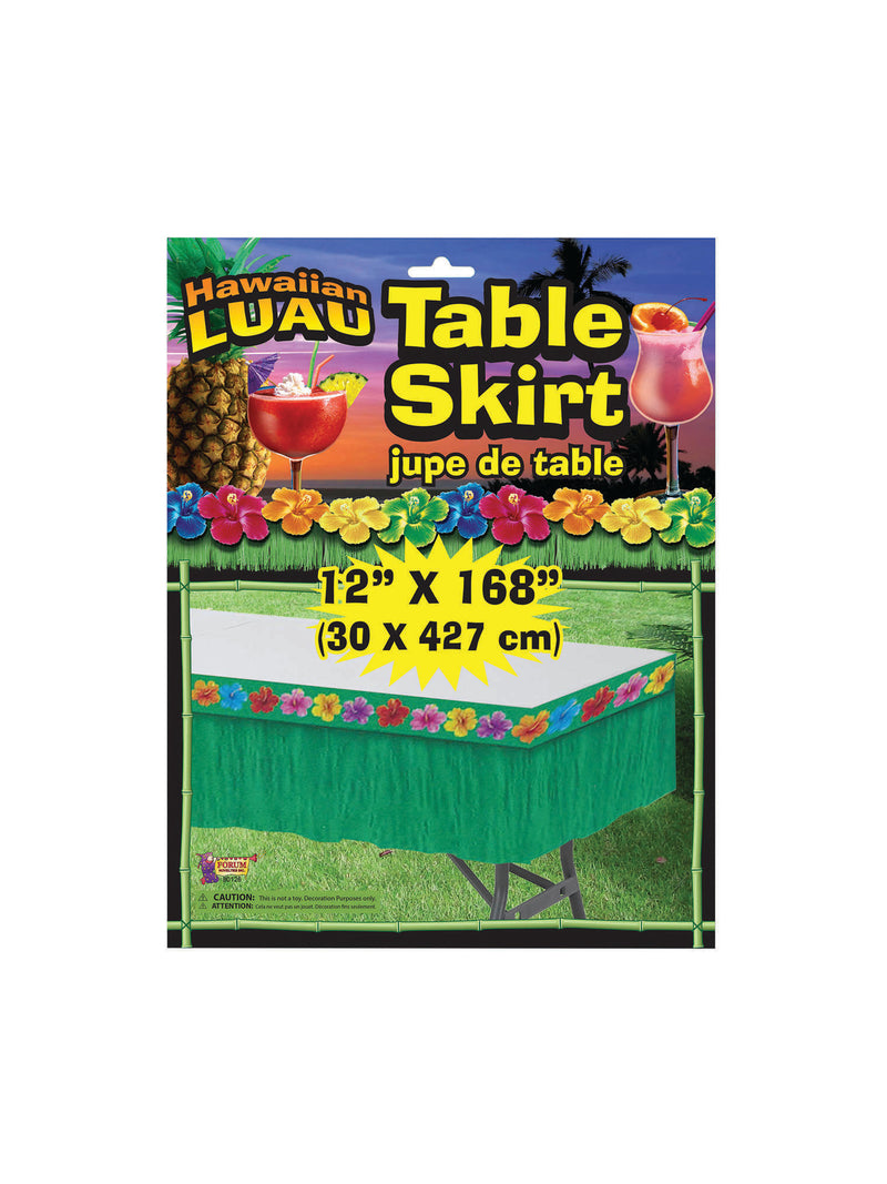 Hawaiian Green Table Skirt