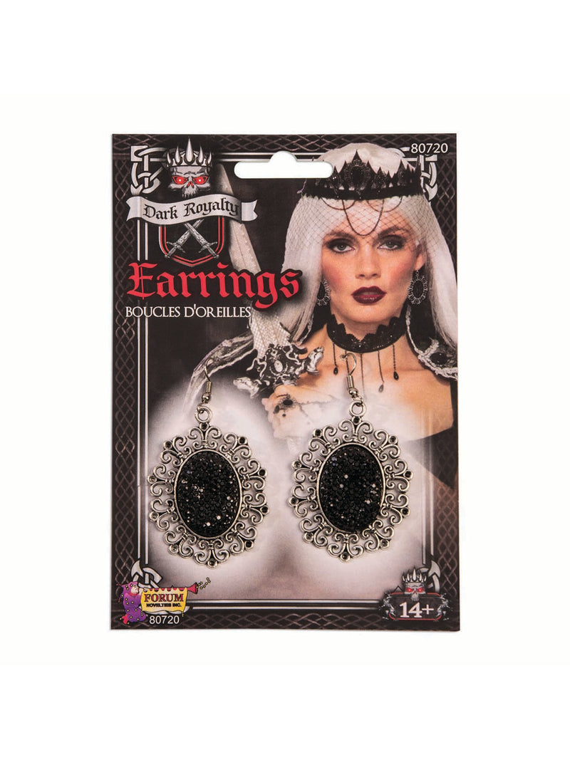 Earrings Dark Royalty Costume Accessory