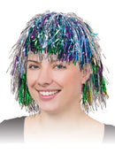 Multi-Coloured Tinsel Wig