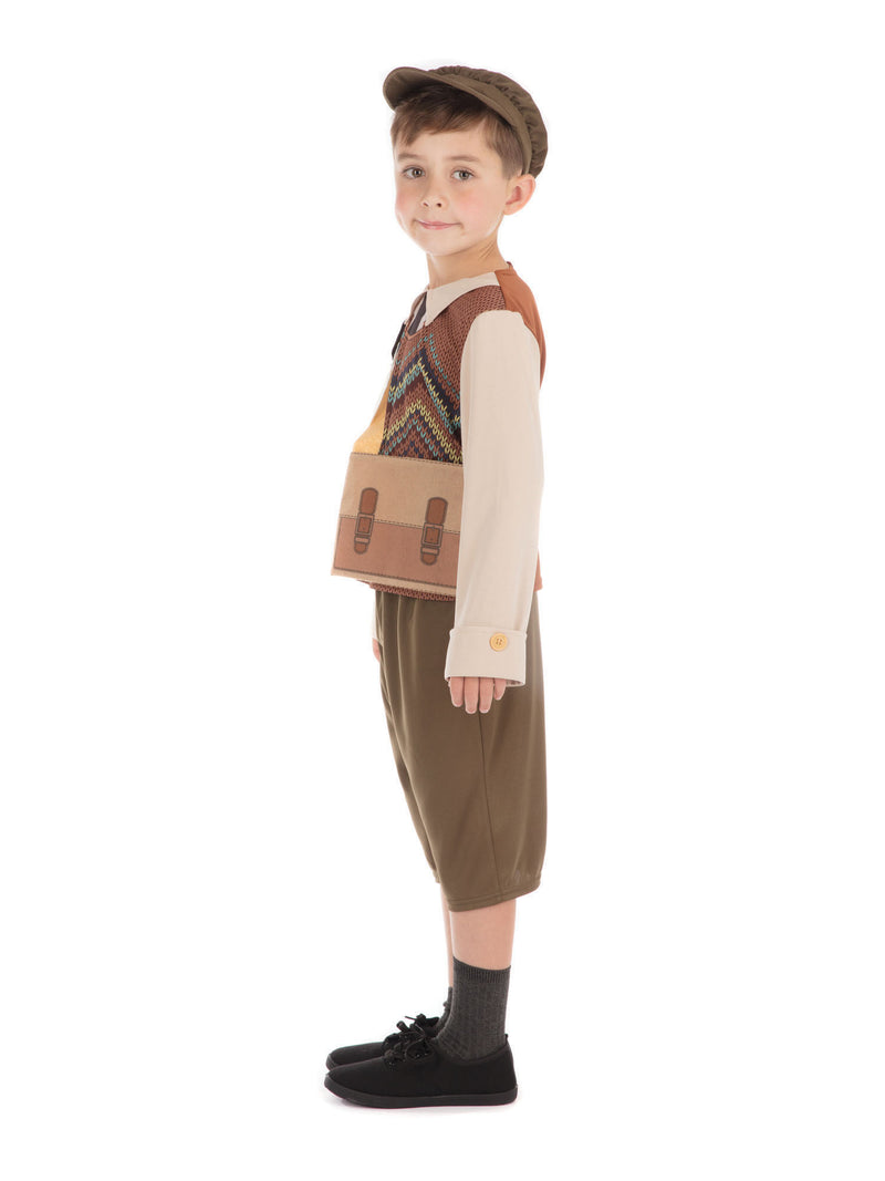 Child's Evacuee Schoolboy Costume