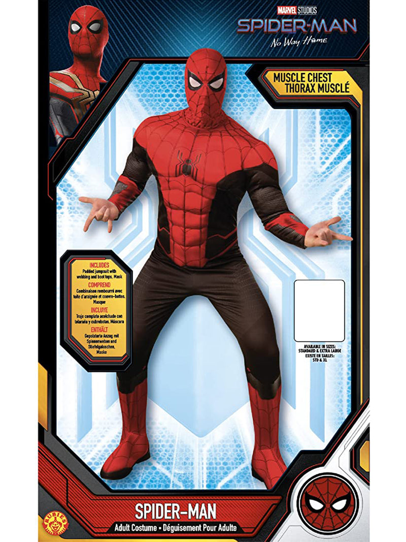 Adult Deluxe Spider-Man Red and Black Costume From Marvel
