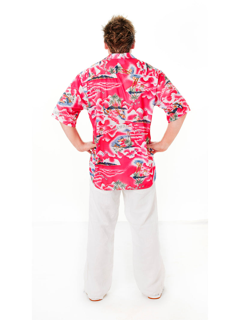 Adult Hawaiian Floral Shirt Costume