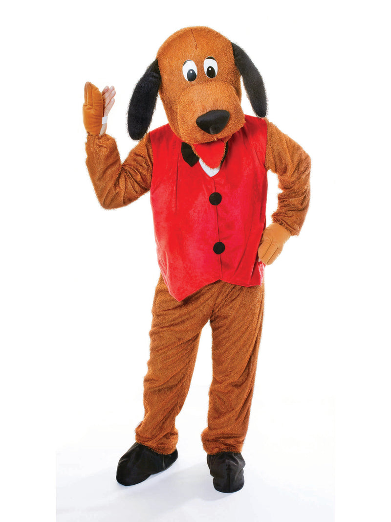 Adult Big Head Dog With Waistcoat Costume