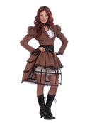 Adult Steampunk Vicky Hoop Skirt Costume