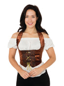 Adult Brown Velvet Corset