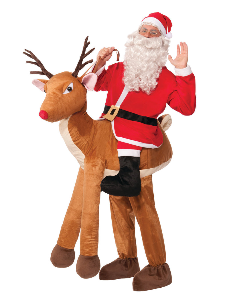 Adult Santa Ride-A-Reindeer Costume