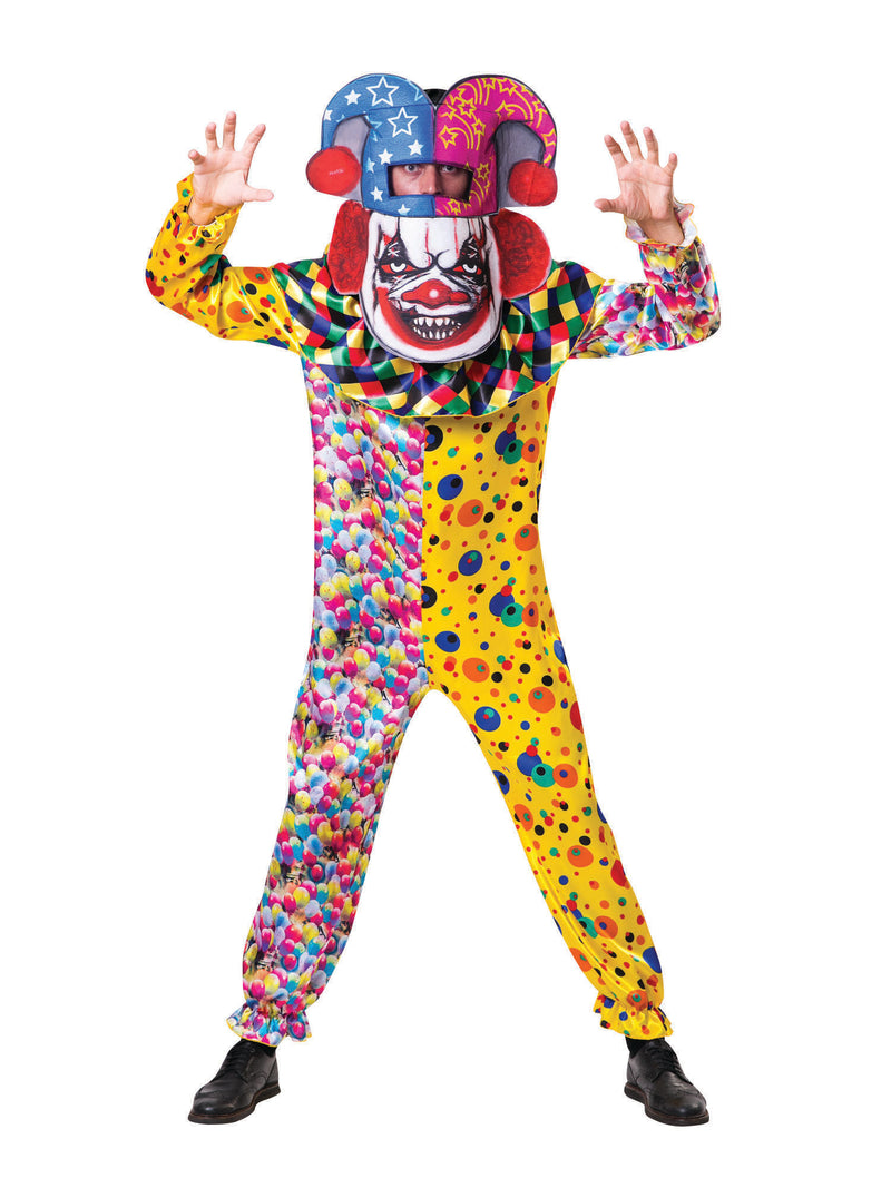 Adult Big Head Clown Costume