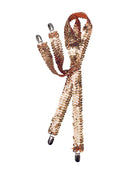 Gold Sequin Braces Costume Accessory