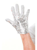 Silver Sequin Glove Costume Accessory
