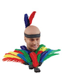 Indian Headband 2 Feathers Costume Accessory
