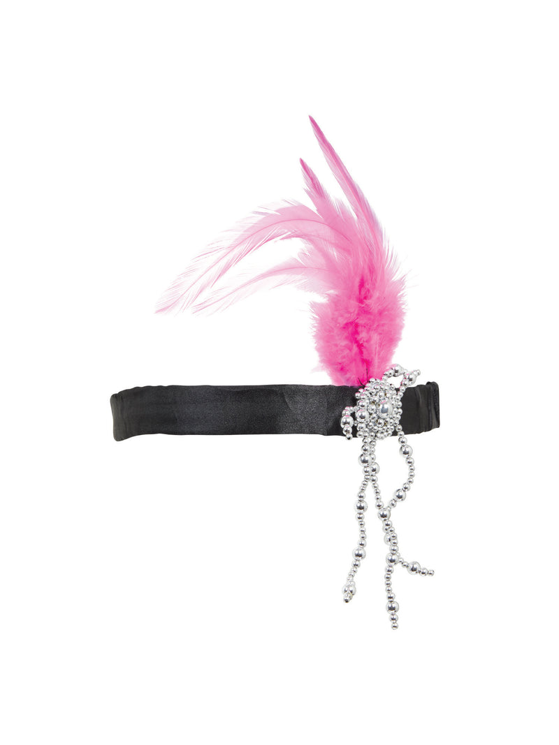 Pink Flapper Headband Costume Accessory