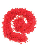 Red Feather Boa Costume Accessory