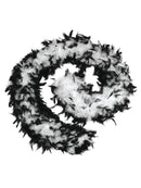 Black & White Feather Boa Costume Accessory