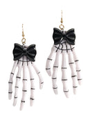 Skeleton Hand Earrings Costume Accessory