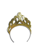 Gold Sequin Tiara Costume Accessory