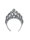 Silver Sequin Tiara Costume Accessory