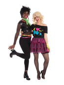 Green 80's Neon Lace Scarf Costume Accessory