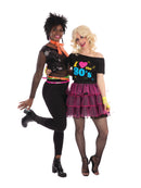 Orange 80's Neon Lace Scarf Costume Accessory