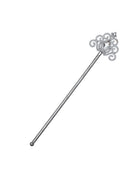 Silver Wand With Clear Stones Costume Accessory