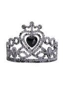 Zombie Tiara with Black Heart Stone Costume Accessory