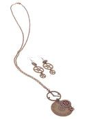 Steampunk Clock Necklace & Gear Earrings Costume Accessory