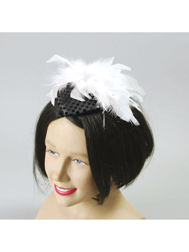 Black Gangster Moll Hat Costume Accessory