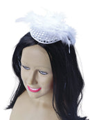 Silver Gangster Moll Hat Costume Accessory