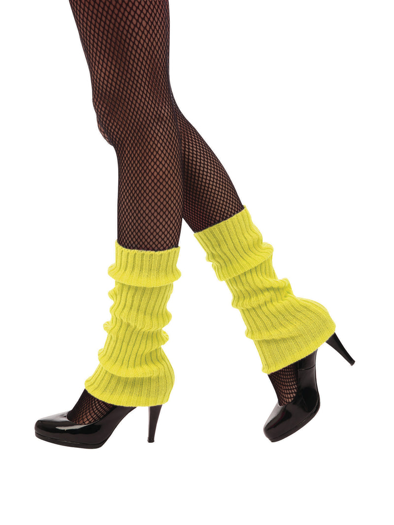 Neon Yellow Leg Warmer Costume Accessory