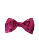 Pink Sequin Bow Tie Costume Accessory