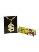 Dollar Medallion On Chain Costume Accessory