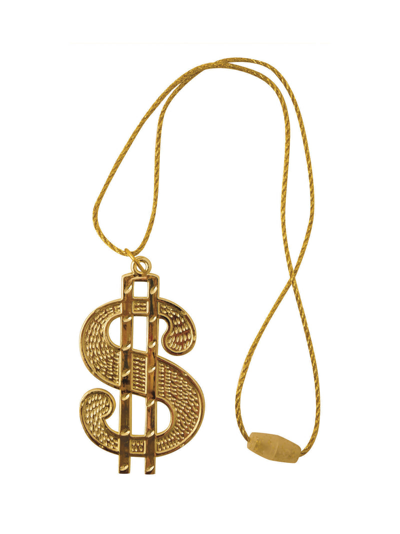 Dollar Medallion With String Cord Costume Accessory