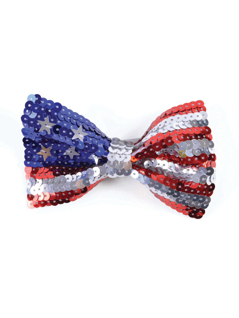 USA Sequin Bow Tie Costume Accessory