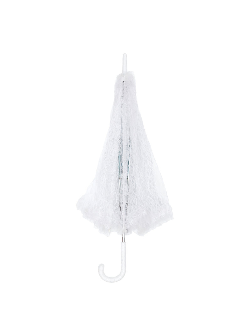 White Lace Parasol Costume Accessory