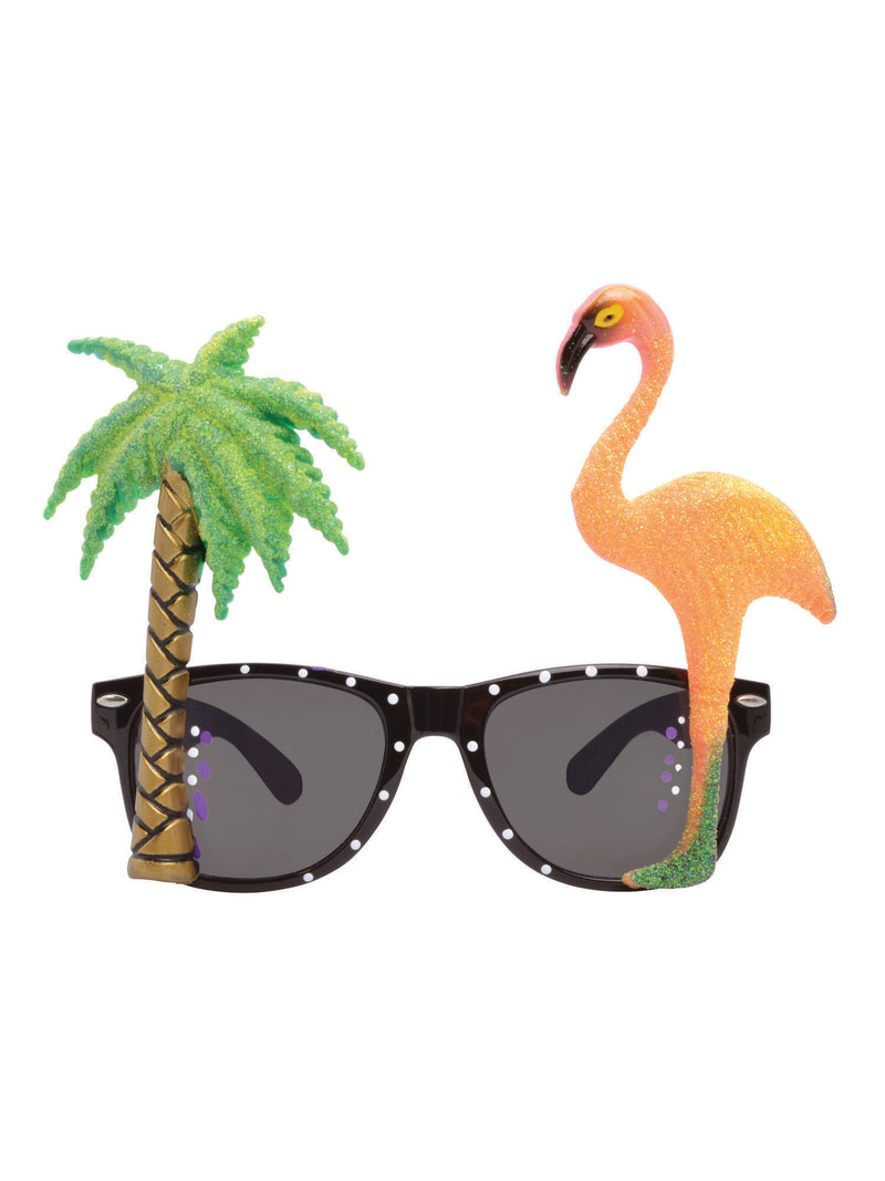 Flamingo & Palm Tree Glasses Costume Accessory