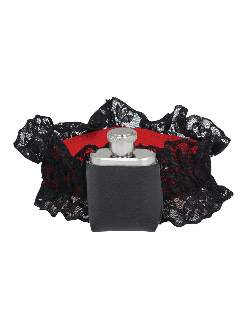 Garter With Hip Flask Costume Accessory