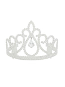 Tiara White Glitter & Diamond Costume Accessory