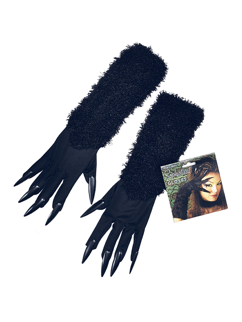 Cat Gloves With Claws Costume Accessory
