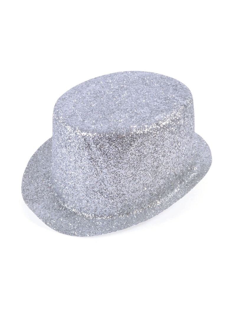 Silver Glitter Topper Hat