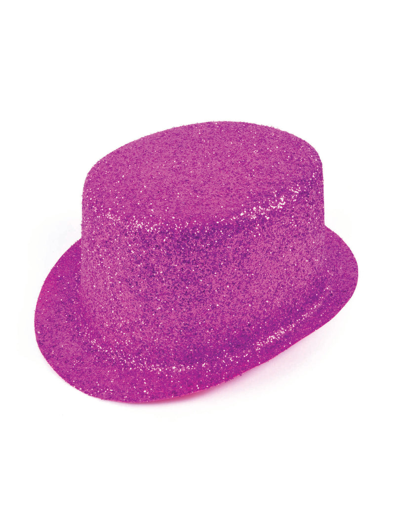 Cerise Glitter Topper Hat