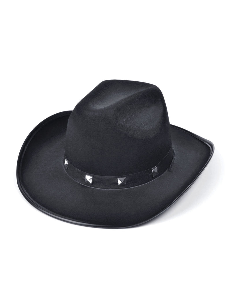 Black Cowboy Studded Hat