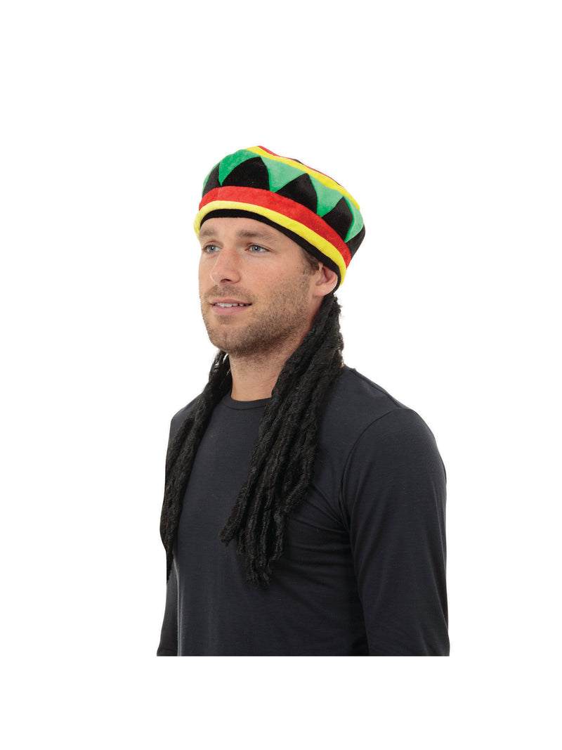Colourful Hat With Dreadlocks