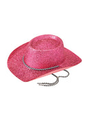 Pink Glitter Cowboy Hat