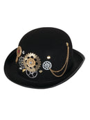 Black Steampunk Bowler