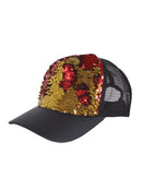 Reversible Sequin Cap (Gold/Red)