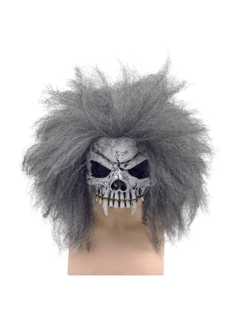 Skull Half Face Mask & Hair