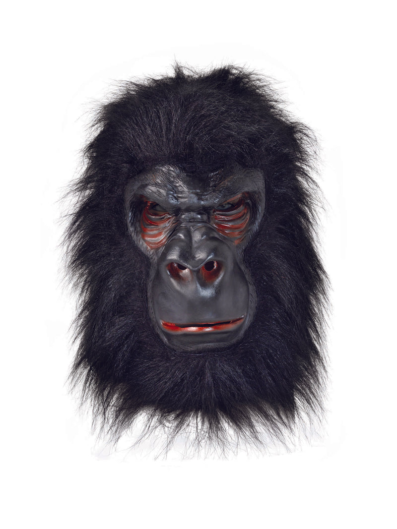 Latex Gorilla Mask With Black Hair