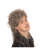 Brown & Blonde Deluxe Mullet Wig