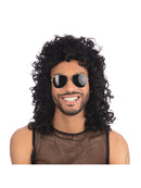 Black Glam Rock Black Wig